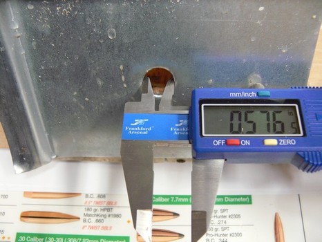 10mm barrier testing V2 XTP entry hole