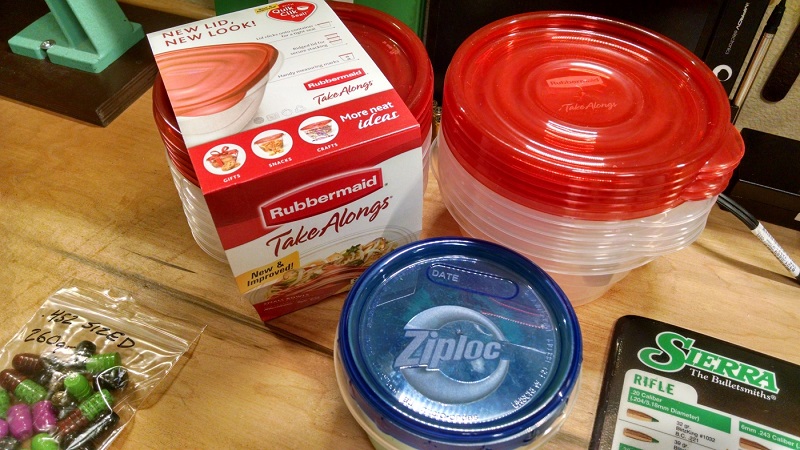 Powder coating lead bullets, the right container matters