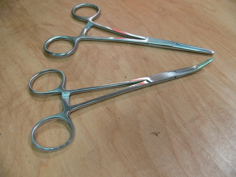 Powder coating lead bullets, hemostats