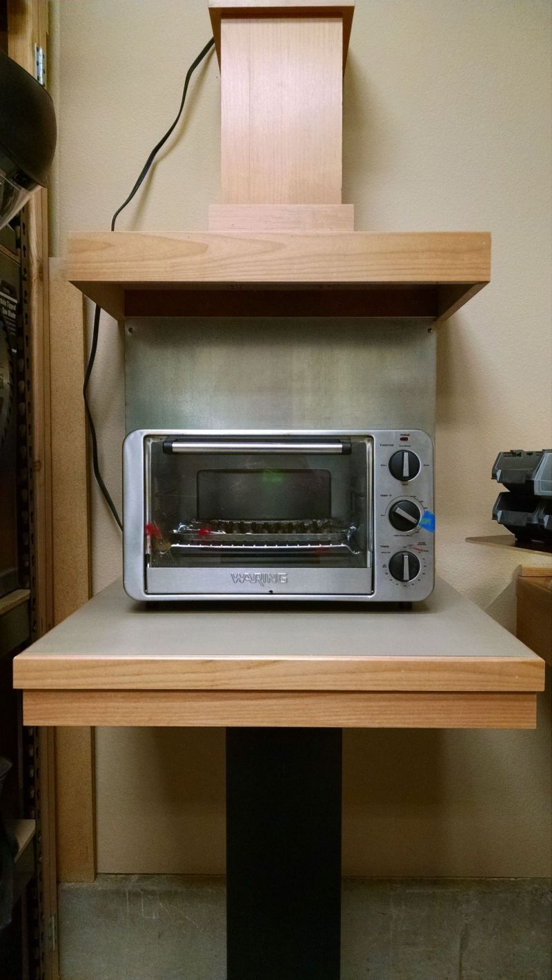 Powder coating lead bullets, toaster oven